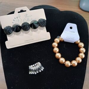 Black and Gold Jewelry Set